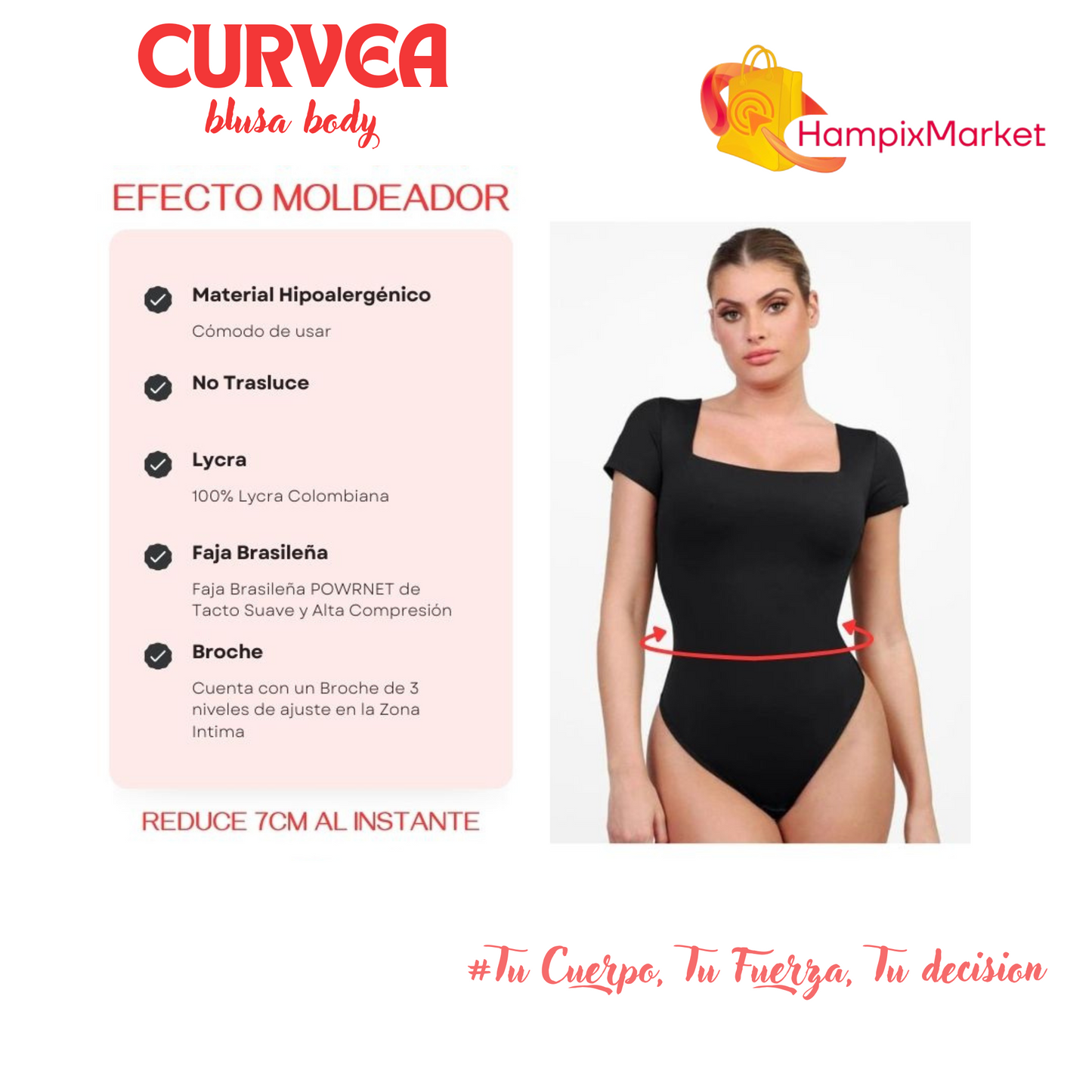 CURVEA -Blusa Body-