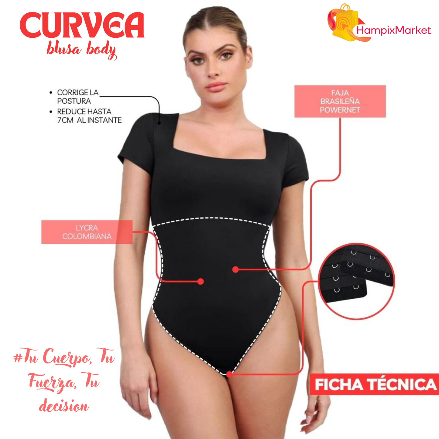 CURVEA -Blusa Body-
